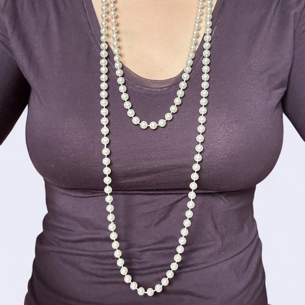 White Beads Necklace